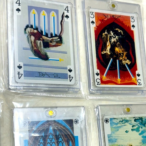 1987 SALVADOR DALI (1 Card) RARE IN Framed Collectors HARD CASE - Picture 8 of 11